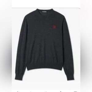 Fred Perry Charcoal V-Neck Sweater